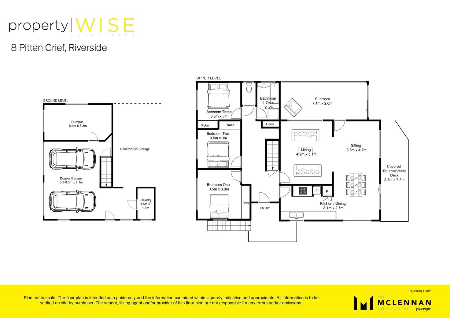 Floorplan of Homely house listing, 8 Pitten Crief, Riverside TAS 7250