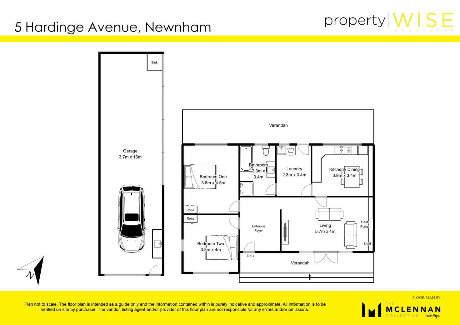 Floorplan of Homely house listing, 5 Hardinge Avenue, Newnham TAS 7248