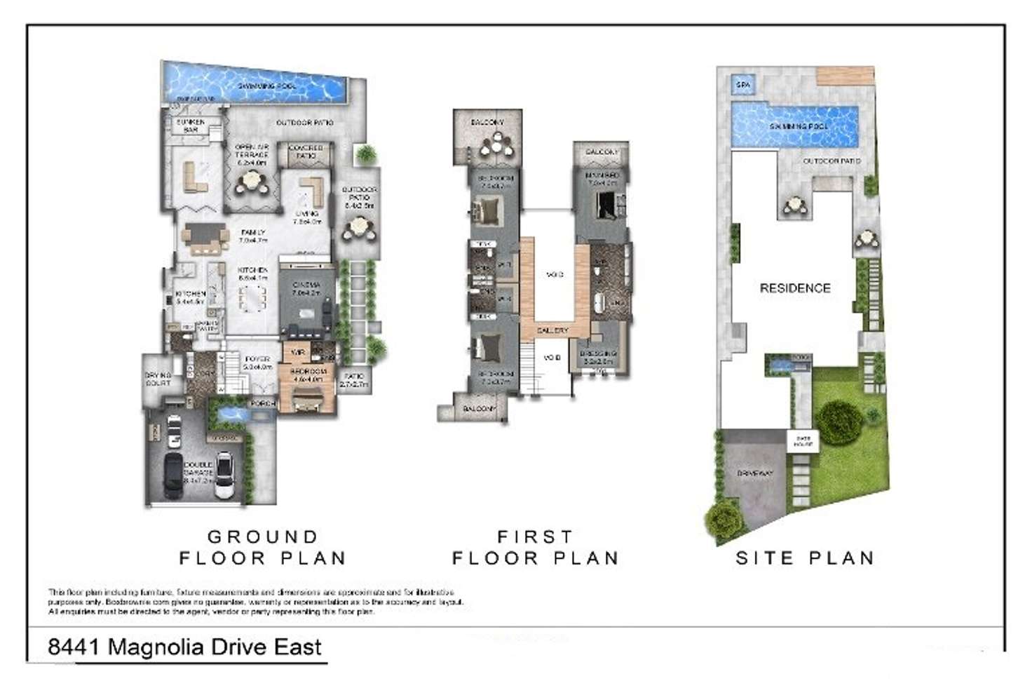 Floorplan of Homely house listing, 8441 Magnolia Drive East, Hope Island QLD 4212