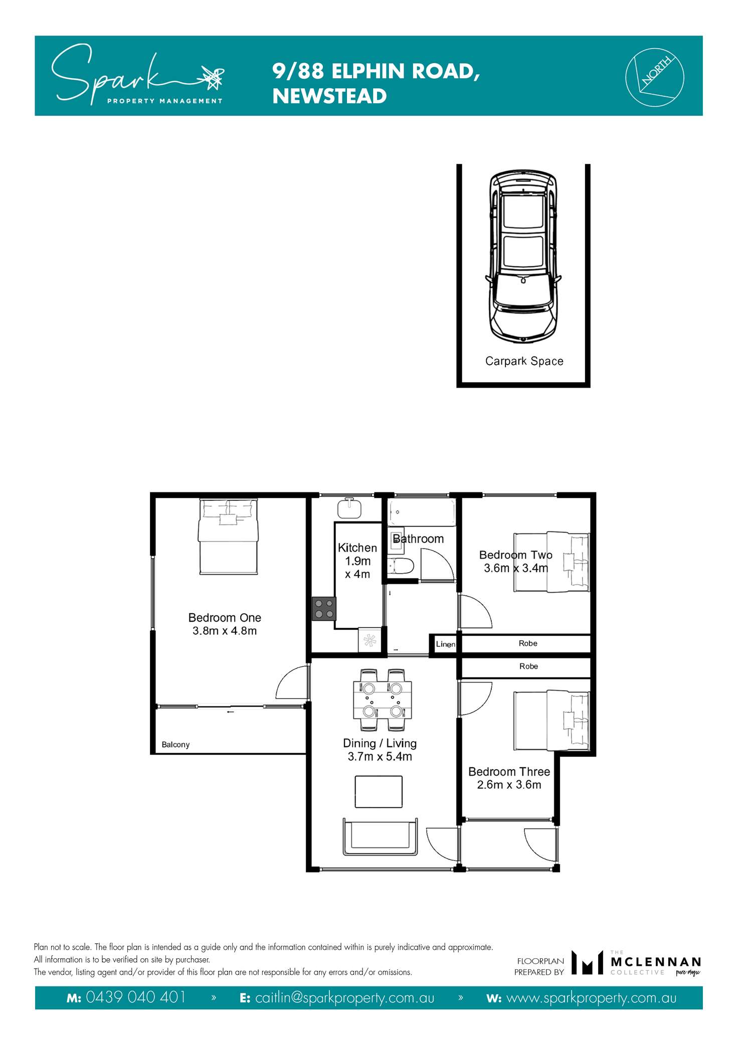 Floorplan of Homely unit listing, 9/88 Elphin Road, Newstead TAS 7250