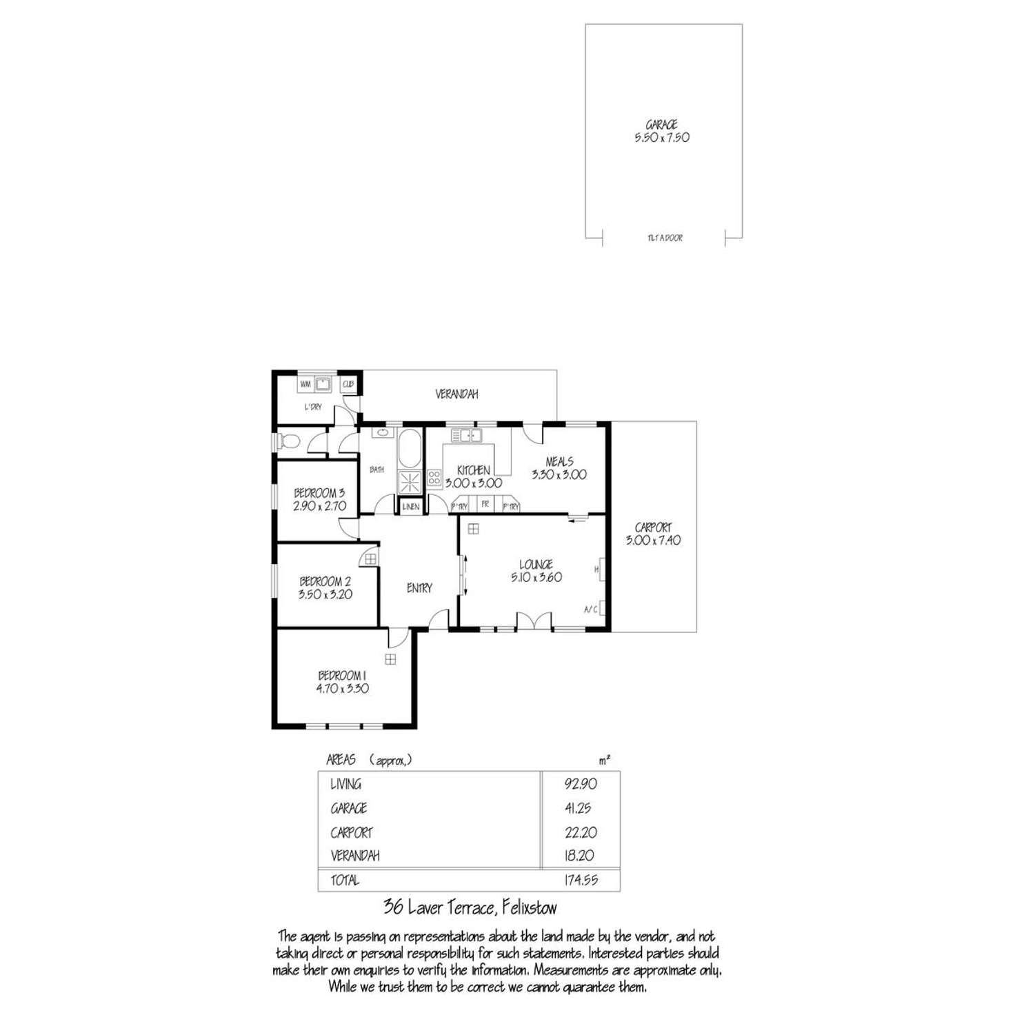 Floorplan of Homely house listing, 36 Laver Terrace, Felixstow SA 5070