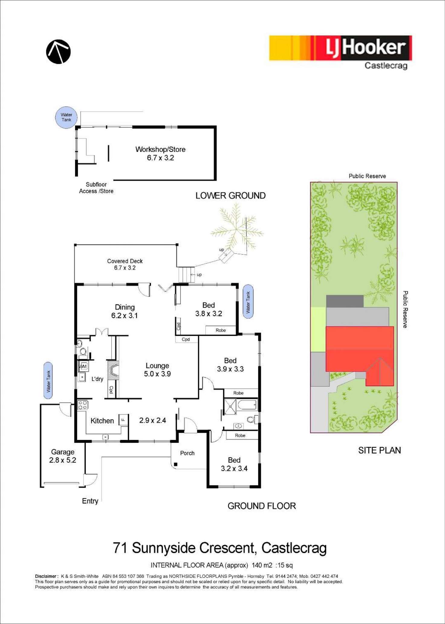 Floorplan of Homely house listing, 71 Sunnyside Crescent, Castlecrag NSW 2068