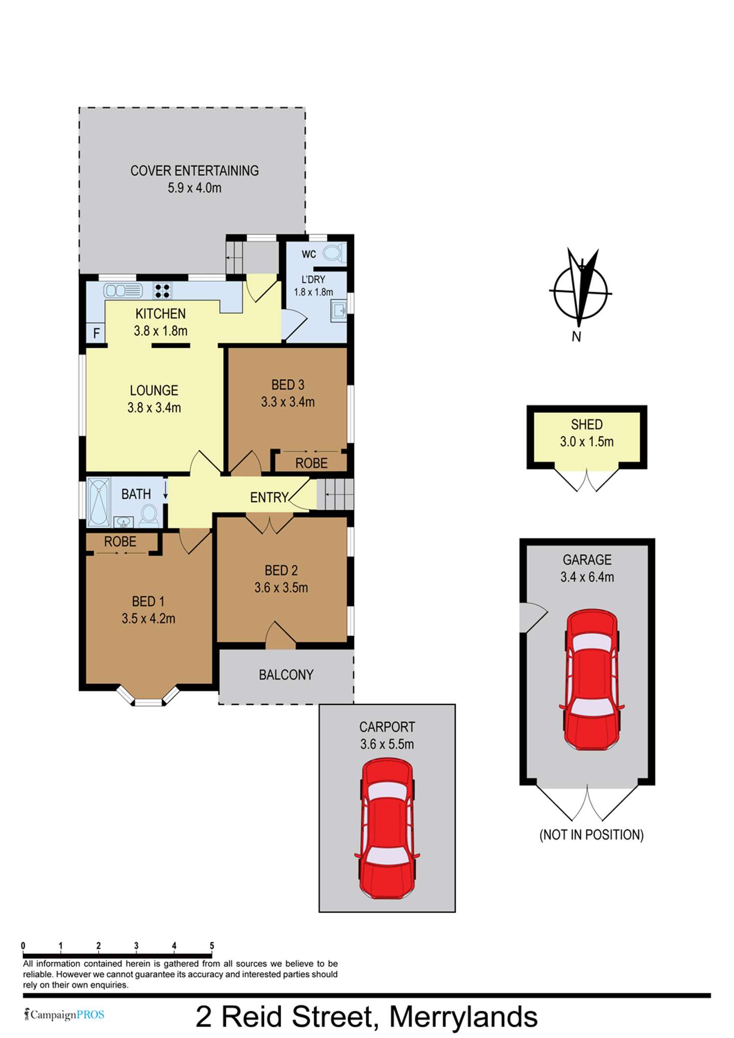 Floorplan of Homely house listing, 2 Reid Street, Merrylands NSW 2160