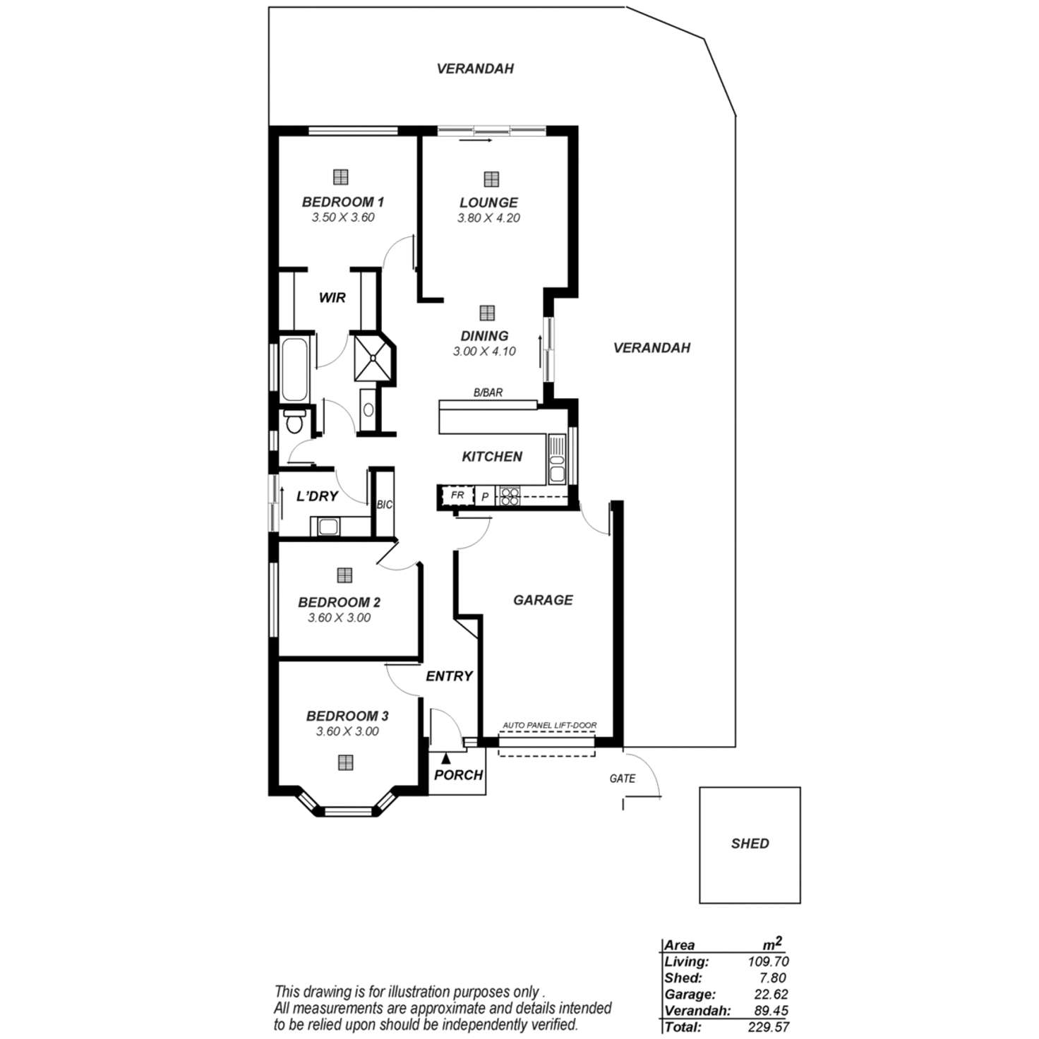 Floorplan of Homely house listing, 57 Briar Road, Felixstow SA 5070