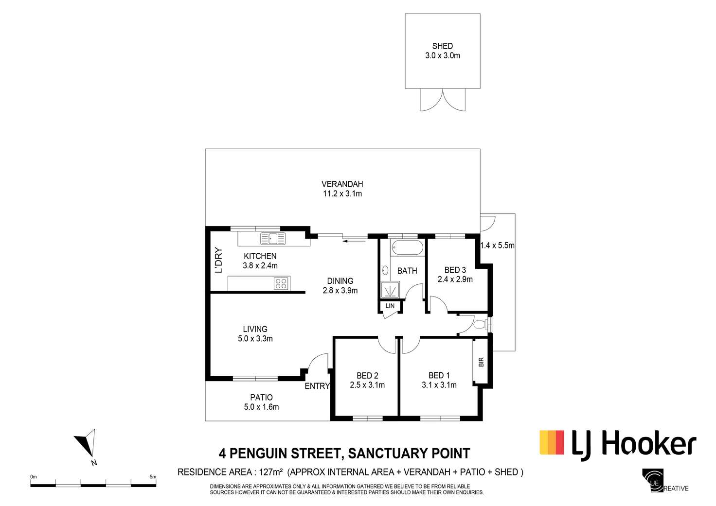 Floorplan of Homely house listing, 4 Penguin Street, Sanctuary Point NSW 2540