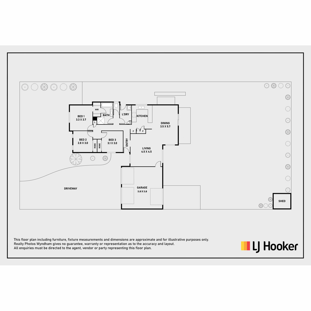 Floorplan of Homely house listing, 3 Kerford Crescent, Point Cook VIC 3030