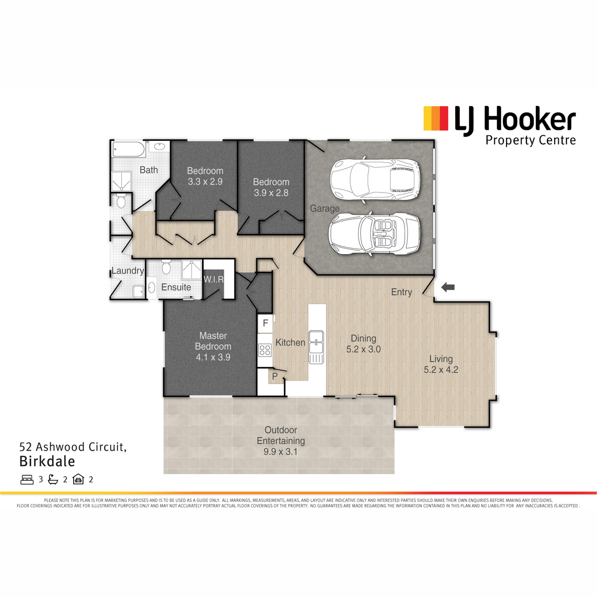 Floorplan of Homely house listing, 52 Ashwood Circuit, Birkdale QLD 4159
