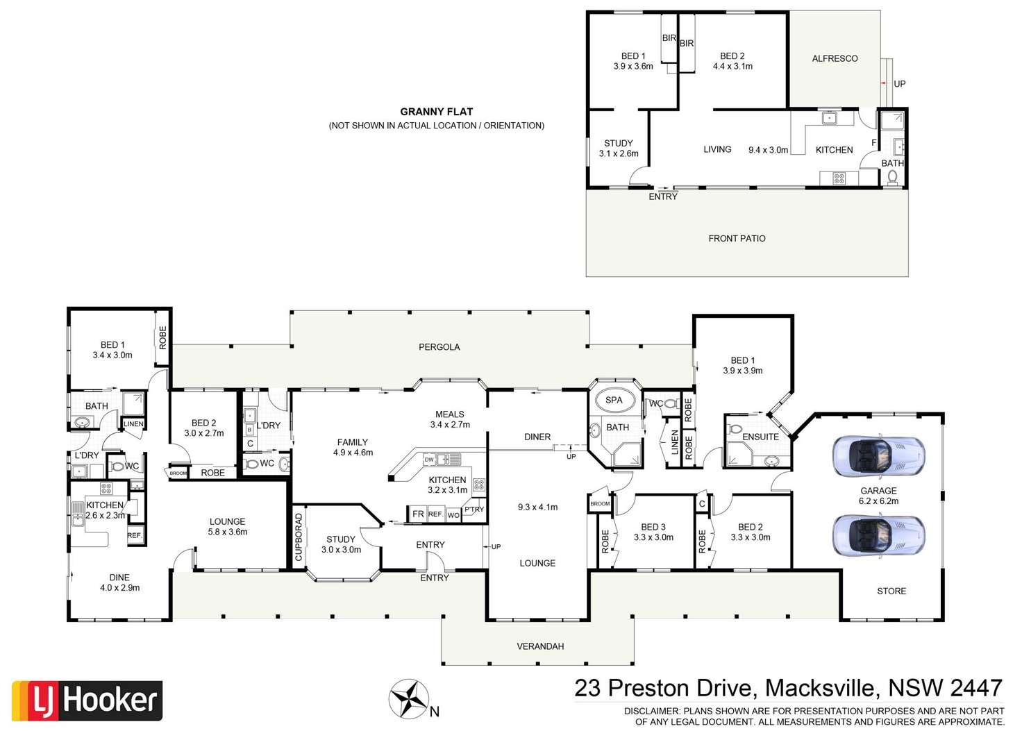 Floorplan of Homely house listing, 23 Preston Drive, Macksville NSW 2447