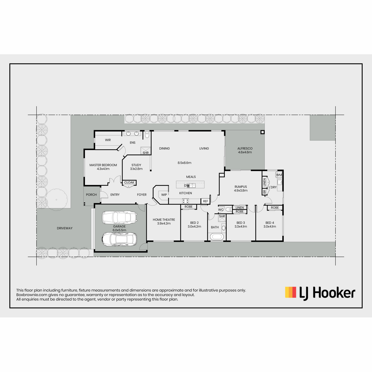 Floorplan of Homely house listing, 125 Malibu Boulevard, Point Cook VIC 3030