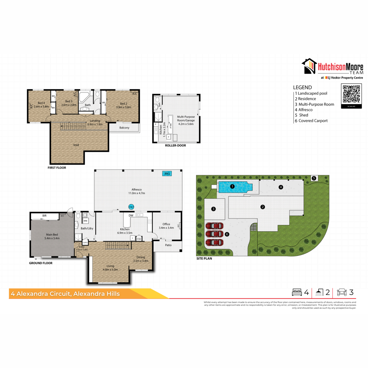 Floorplan of Homely house listing, 4 Alexandra Circuit, Alexandra Hills QLD 4161