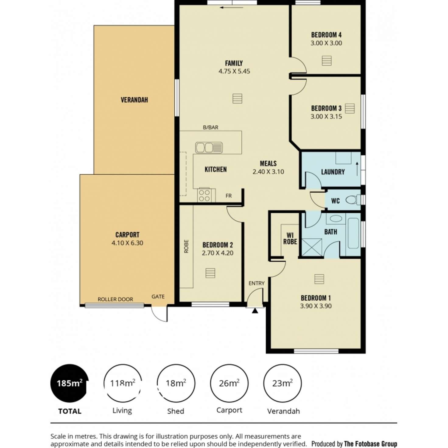 Floorplan of Homely house listing, 5 Grace Boulevard, Smithfield Plains SA 5114