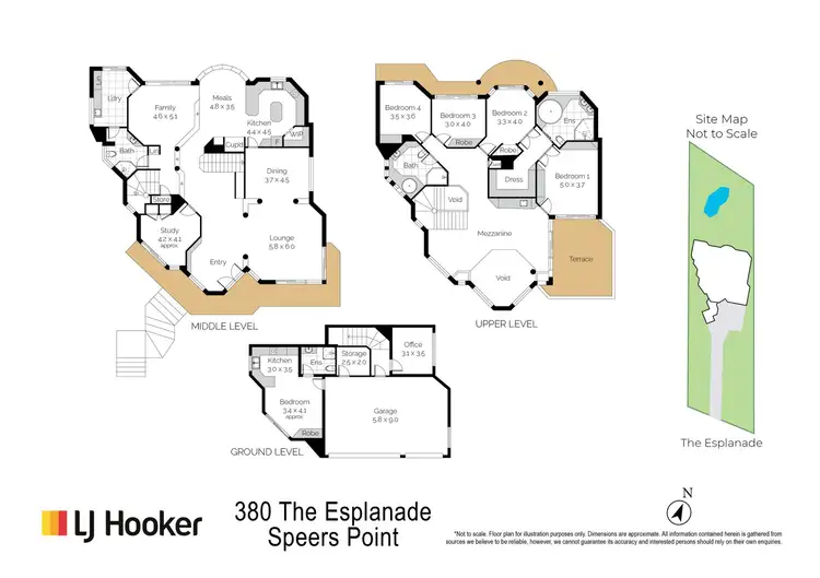 Floorplan of Homely house listing, 380 The Esplanade, Speers Point NSW 2284