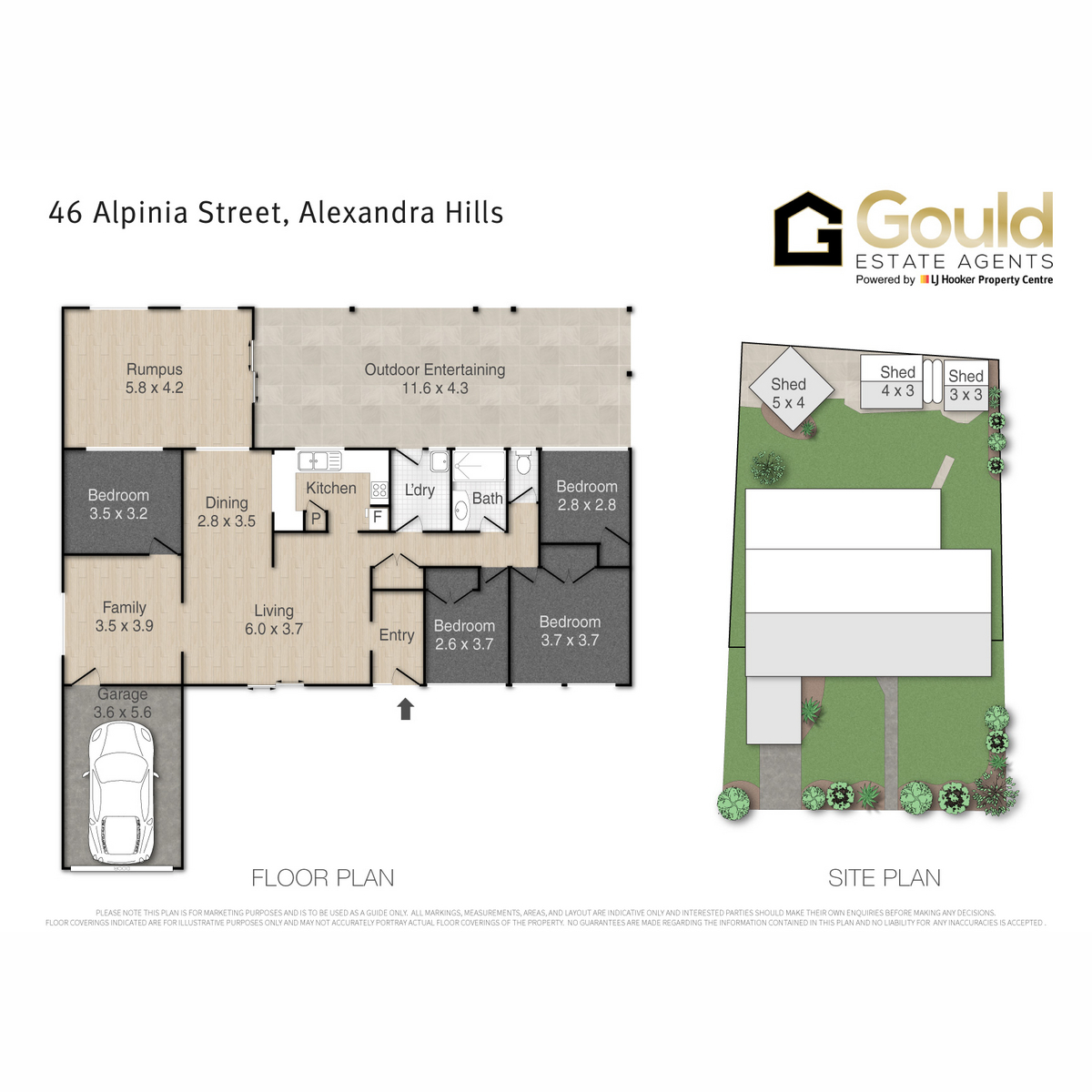 Floorplan of Homely house listing, 46 Alpinia Street, Alexandra Hills QLD 4161