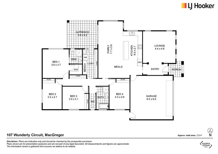 Floorplan of Homely house listing, 107 Wunderly Circuit, Macgregor ACT 2615