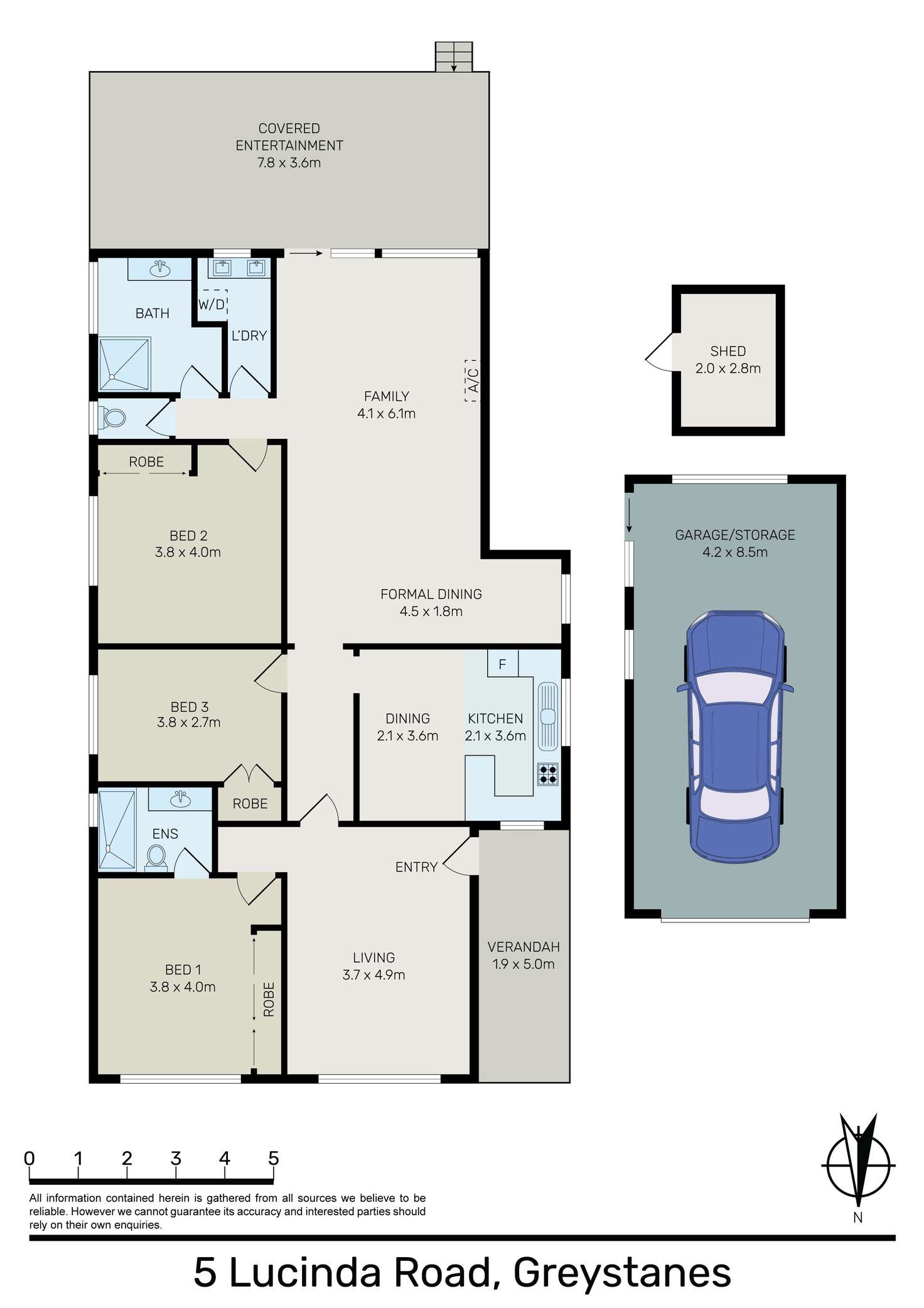 Floorplan of Homely house listing, 5 Lucinda Road, Greystanes NSW 2145