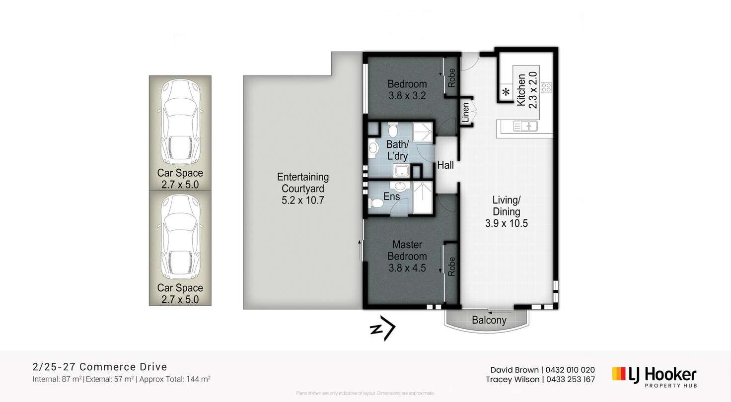 Floorplan of Homely unit listing, 2/25-27 Commerce Drive, Robina QLD 4226