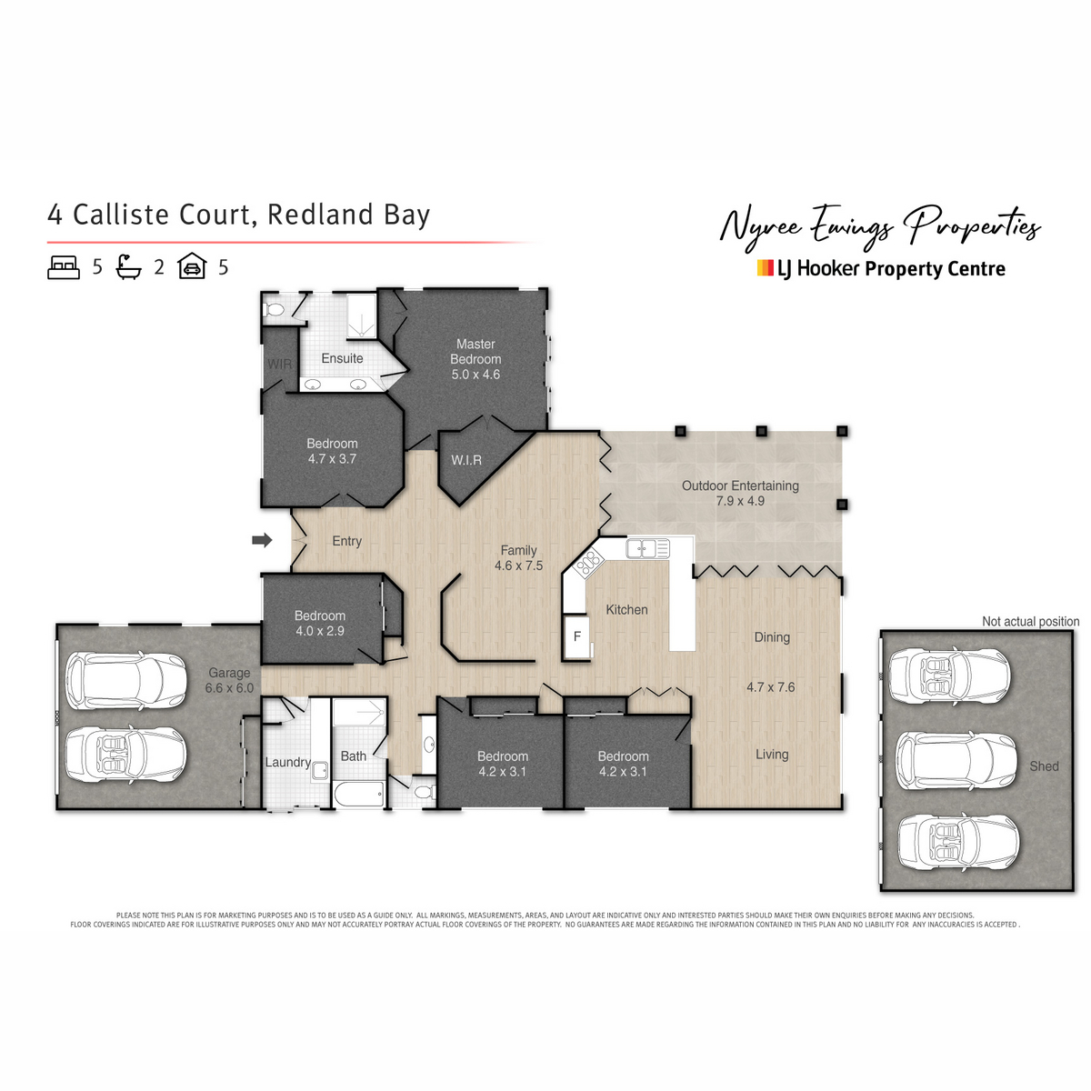Floorplan of Homely house listing, 4 Calliste Court, Redland Bay QLD 4165