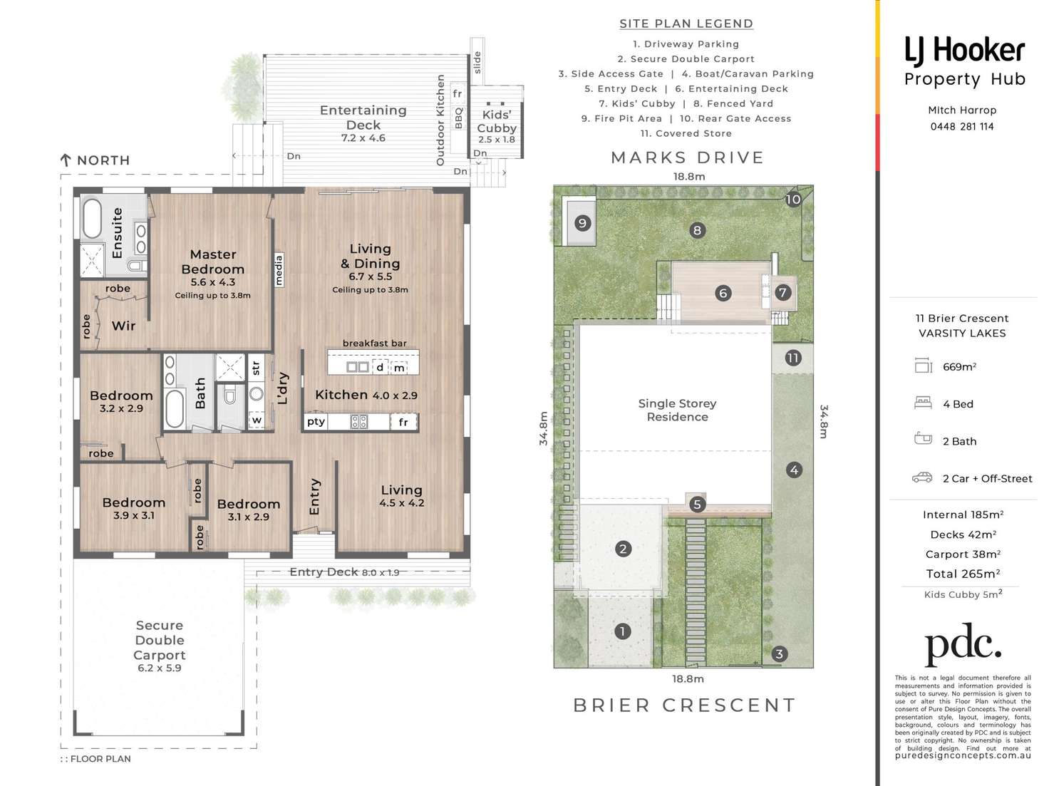 Floorplan of Homely house listing, 11 Brier Crescent, Varsity Lakes QLD 4227