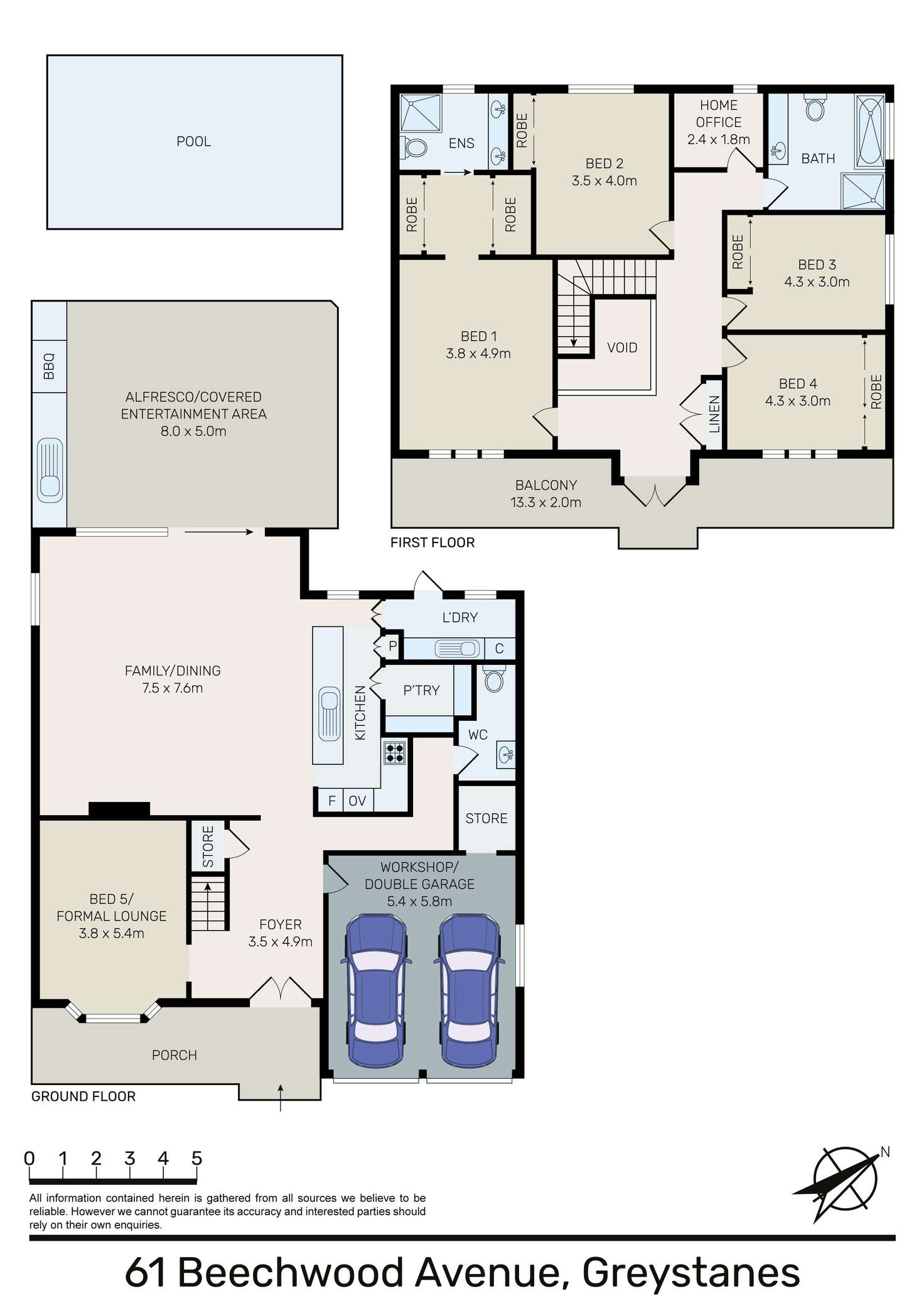 Floorplan of Homely house listing, 61 Beechwood Avenue, Greystanes NSW 2145