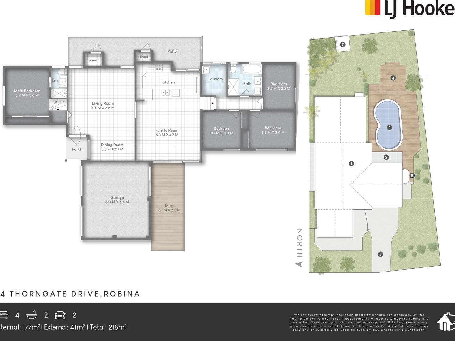 Floorplan of Homely house listing, 94 Thorngate Drive, Robina QLD 4226