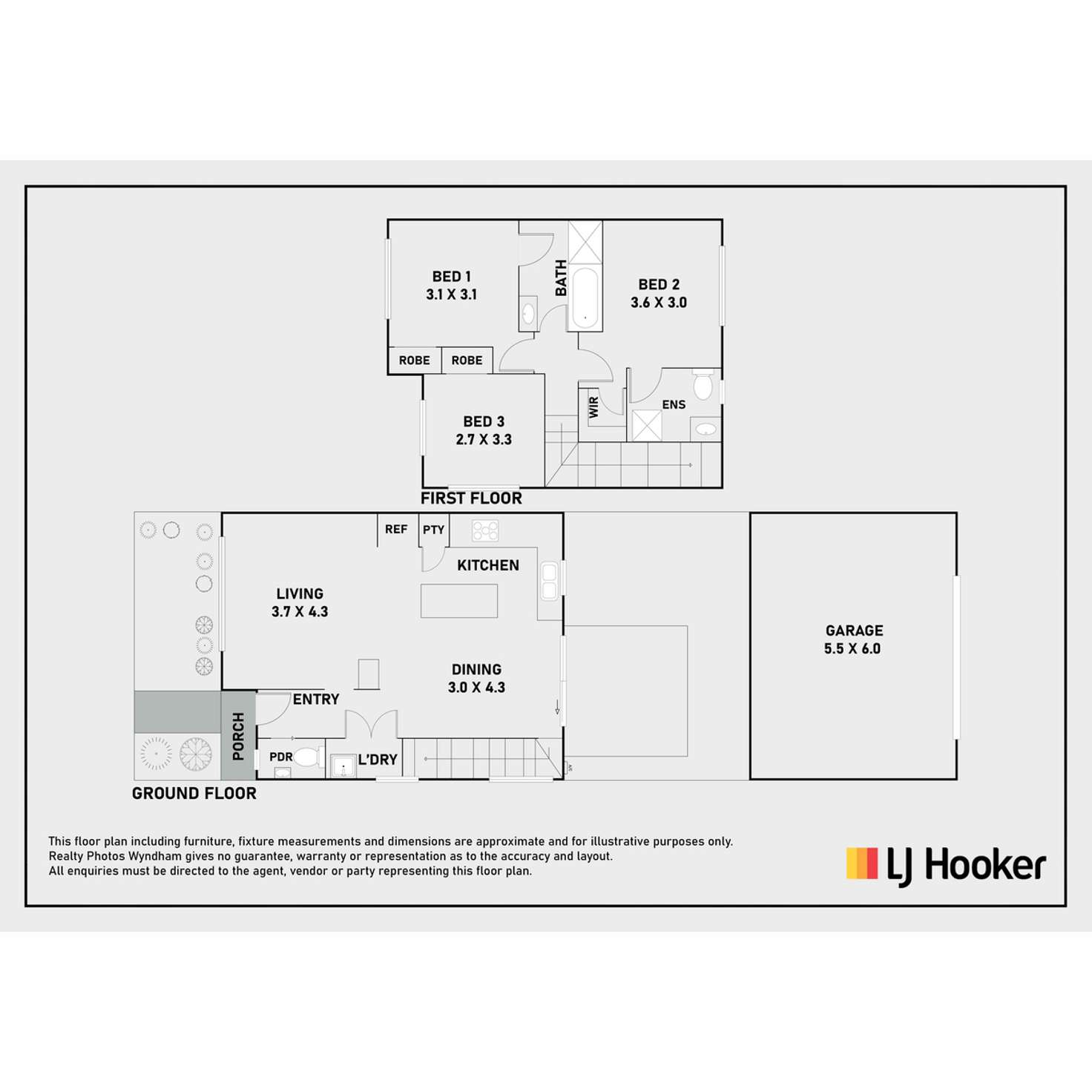 Floorplan of Homely townhouse listing, 8/205 James Mirams Drive, Roxburgh Park VIC 3064