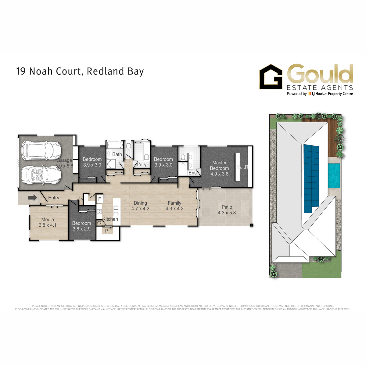 Floorplan of Homely house listing, 19 Noah Court, Redland Bay QLD 4165