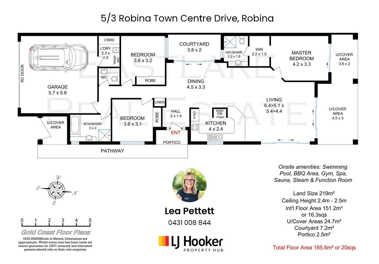 Floorplan of Homely house listing, 5/3 Robina Town Centre Drive, Robina QLD 4226