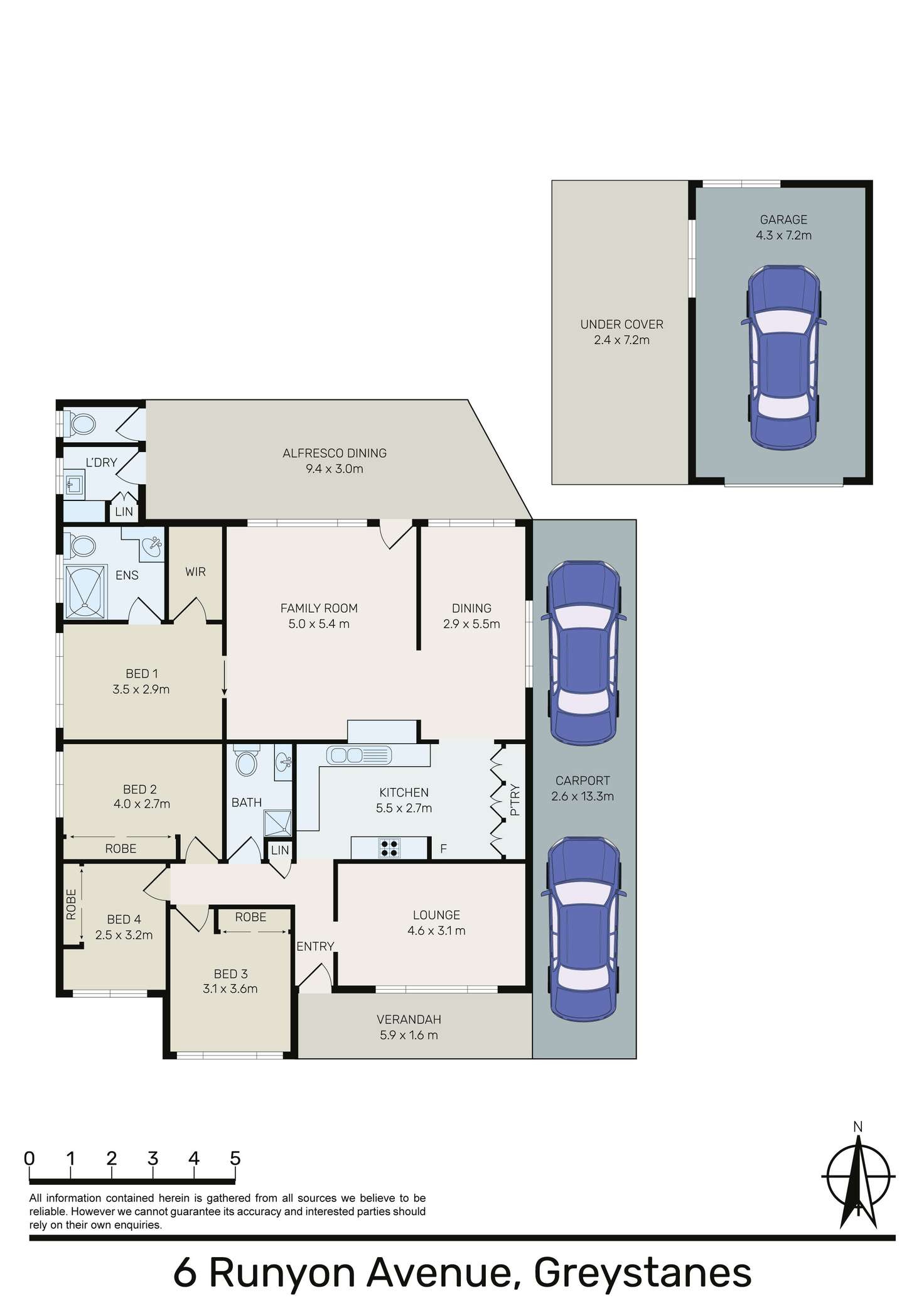 Floorplan of Homely house listing, 6 Runyon Avenue, Greystanes NSW 2145