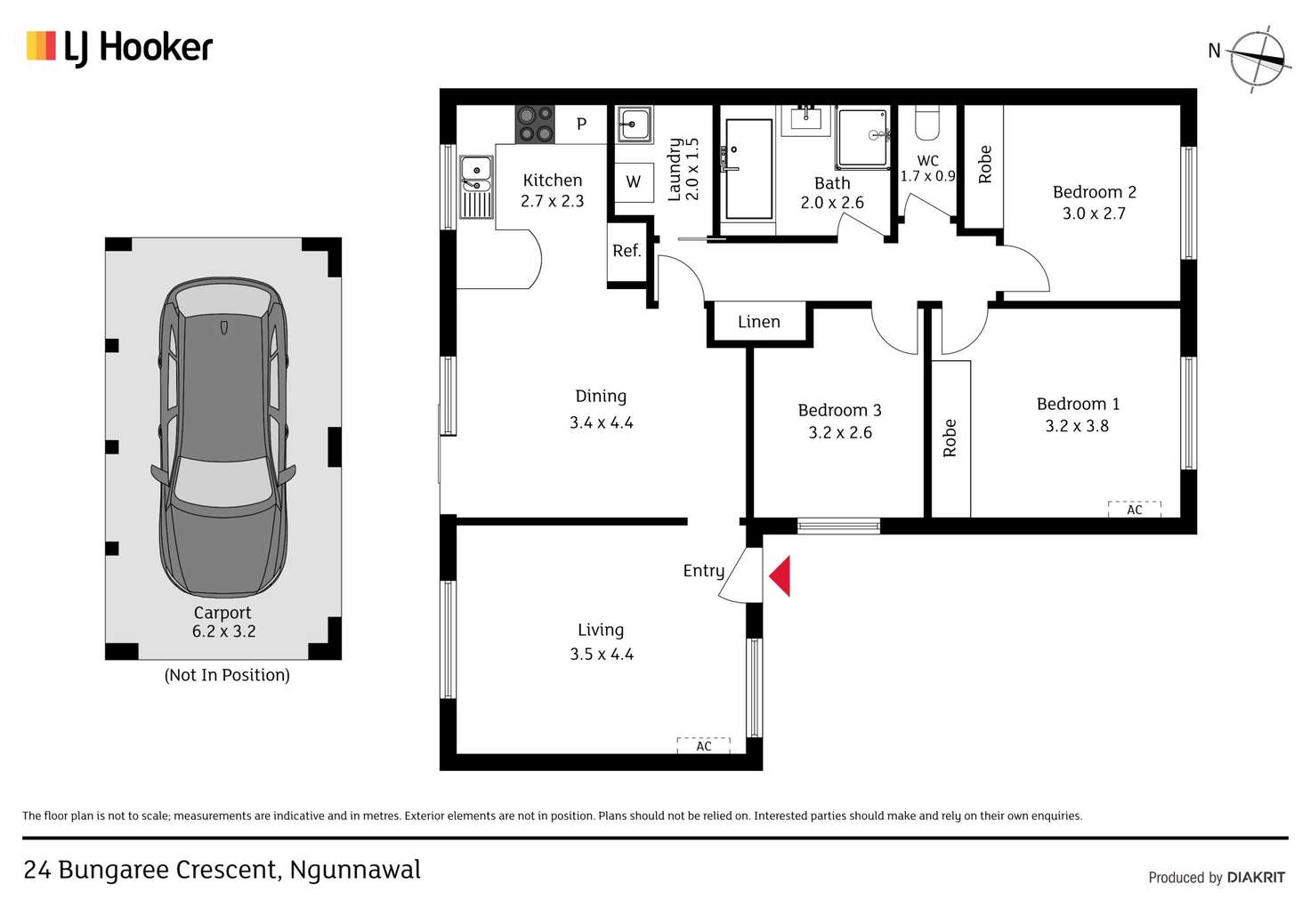 Floorplan of Homely house listing, 24 Bungaree Crescent, Ngunnawal ACT 2913