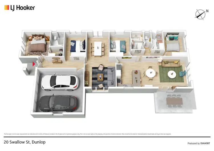 Floorplan of Homely house listing, 20 Swallow Street, Dunlop ACT 2615
