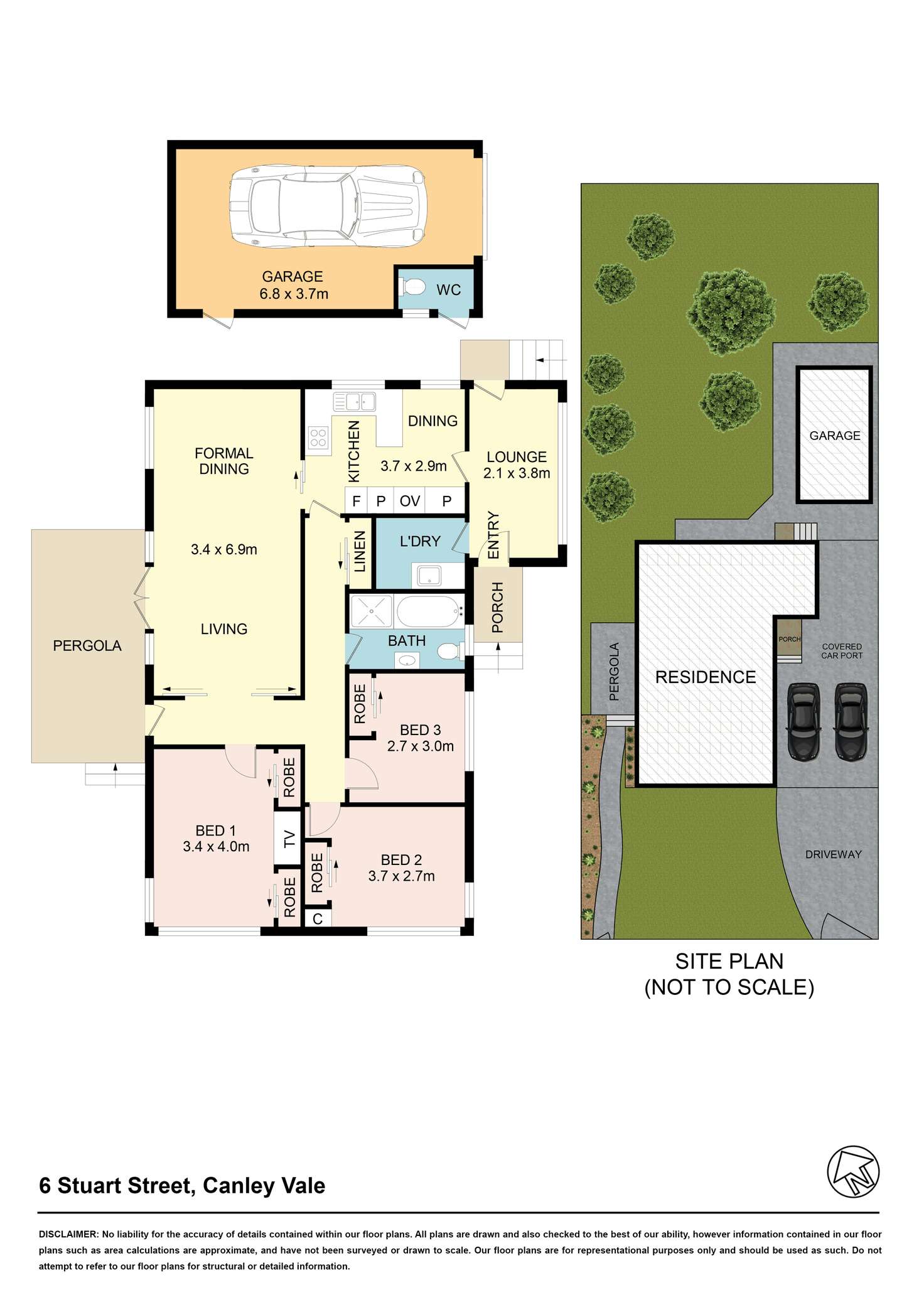 Floorplan of Homely house listing, 6 Stuart St, Canley Vale NSW 2166