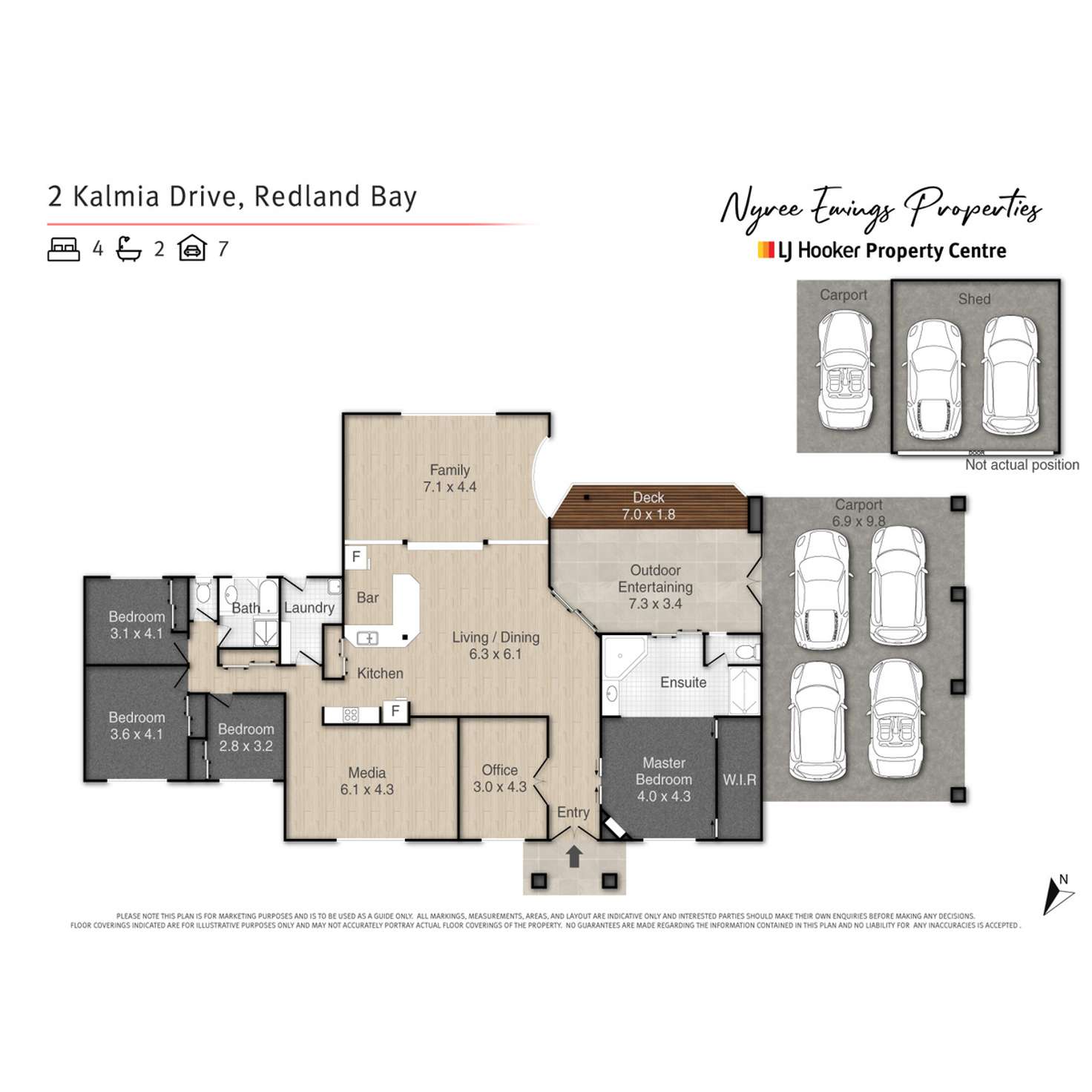 Floorplan of Homely house listing, 2 Kalmia Drive, Redland Bay QLD 4165