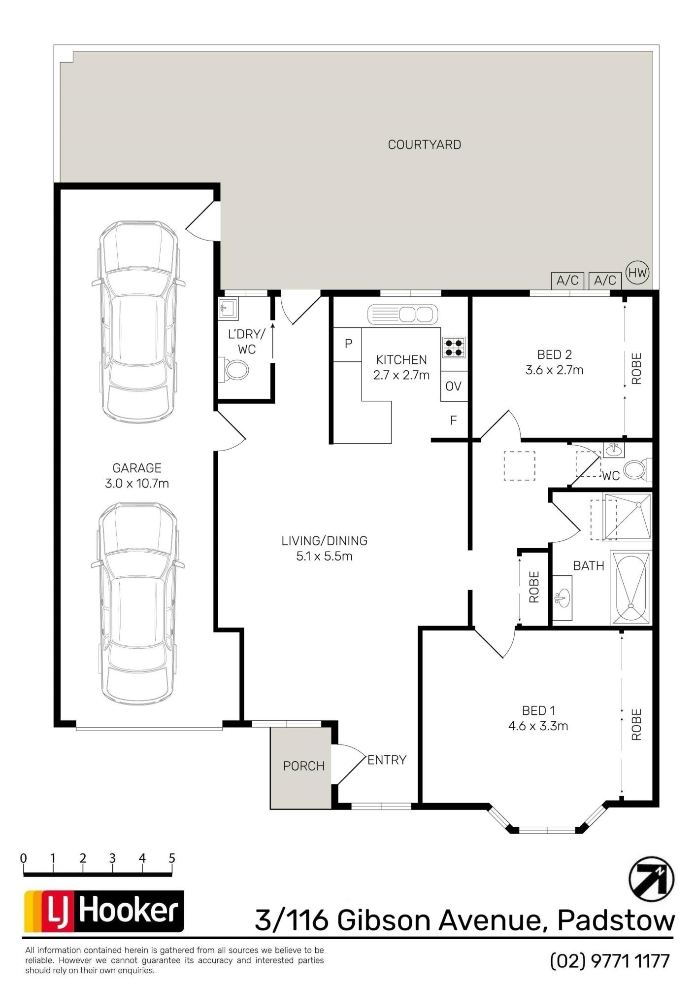 Floorplan of Homely villa listing, 3/116-118 Gibson Avenue, Padstow NSW 2211