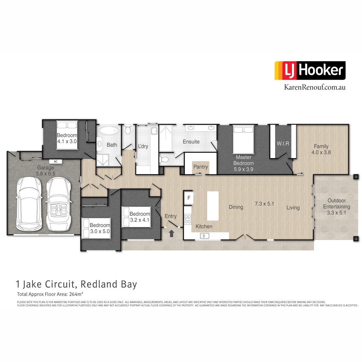 Floorplan of Homely house listing, 1 Jake Circuit, Redland Bay QLD 4165