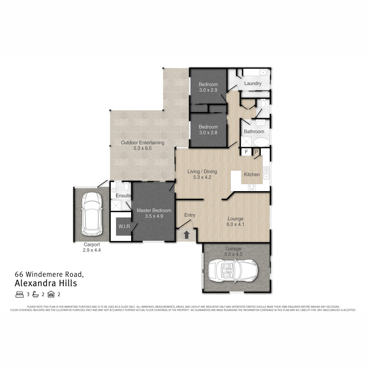 Floorplan of Homely house listing, 66 Windemere Road, Alexandra Hills QLD 4161