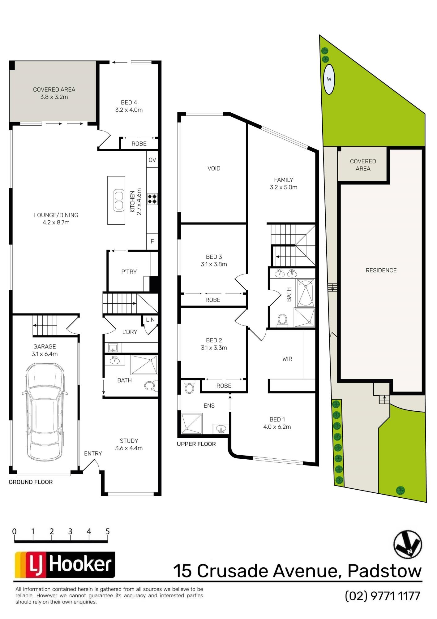Floorplan of Homely semiDetached listing, 15 Crusade Avenue, Padstow NSW 2211