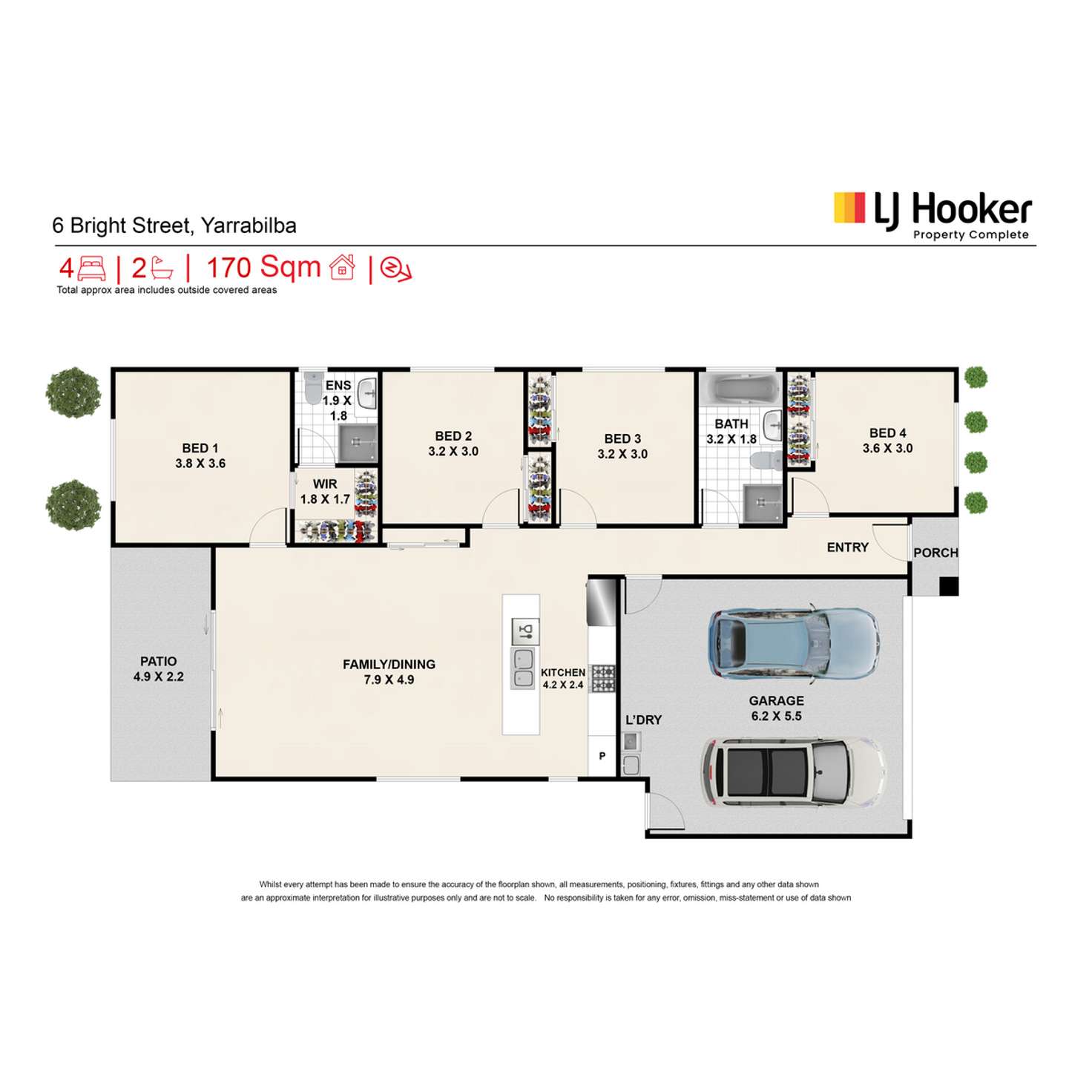 Floorplan of Homely house listing, 6 Bright Street, Yarrabilba QLD 4207