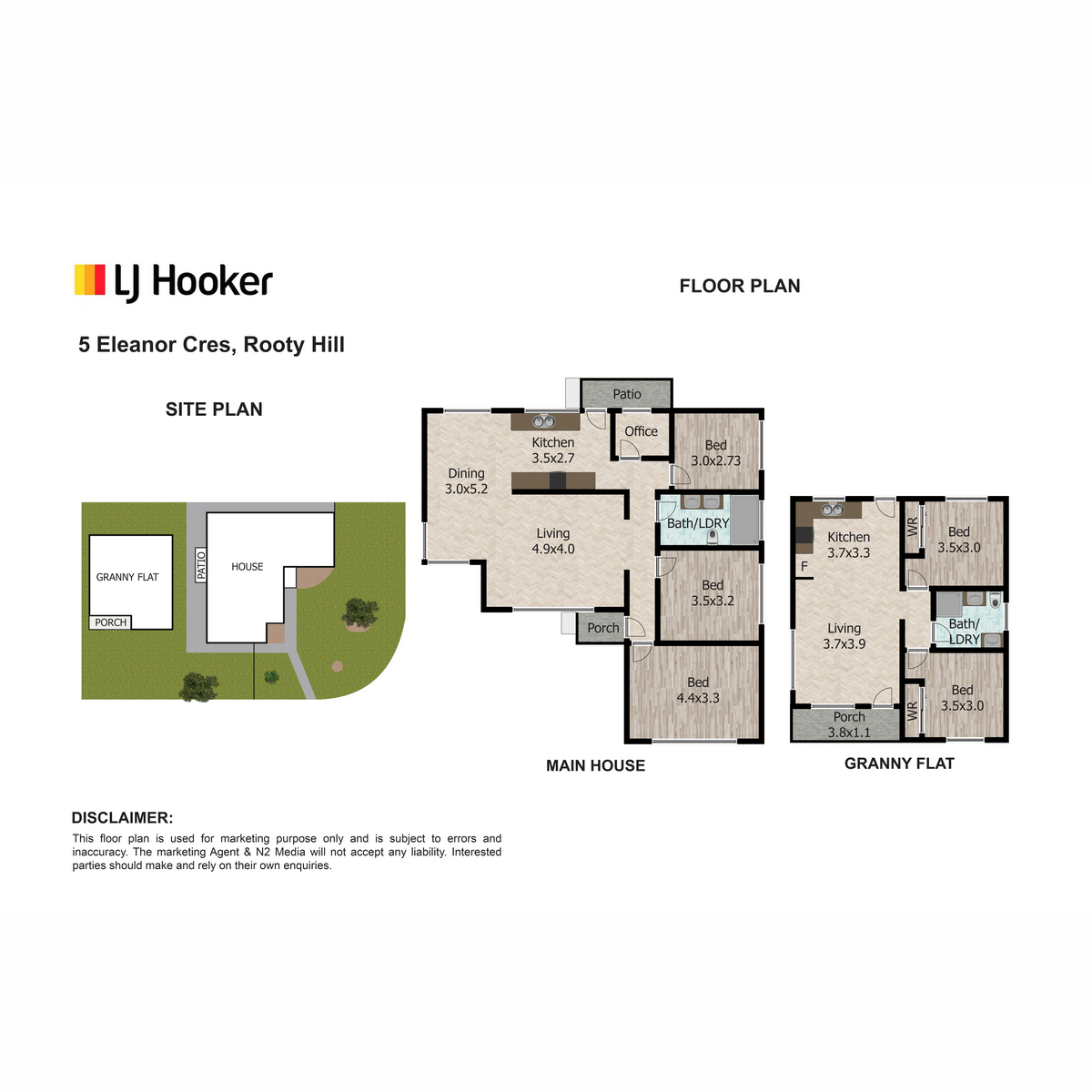 Floorplan of Homely house listing, 5 Eleanor Crescent, Rooty Hill NSW 2766