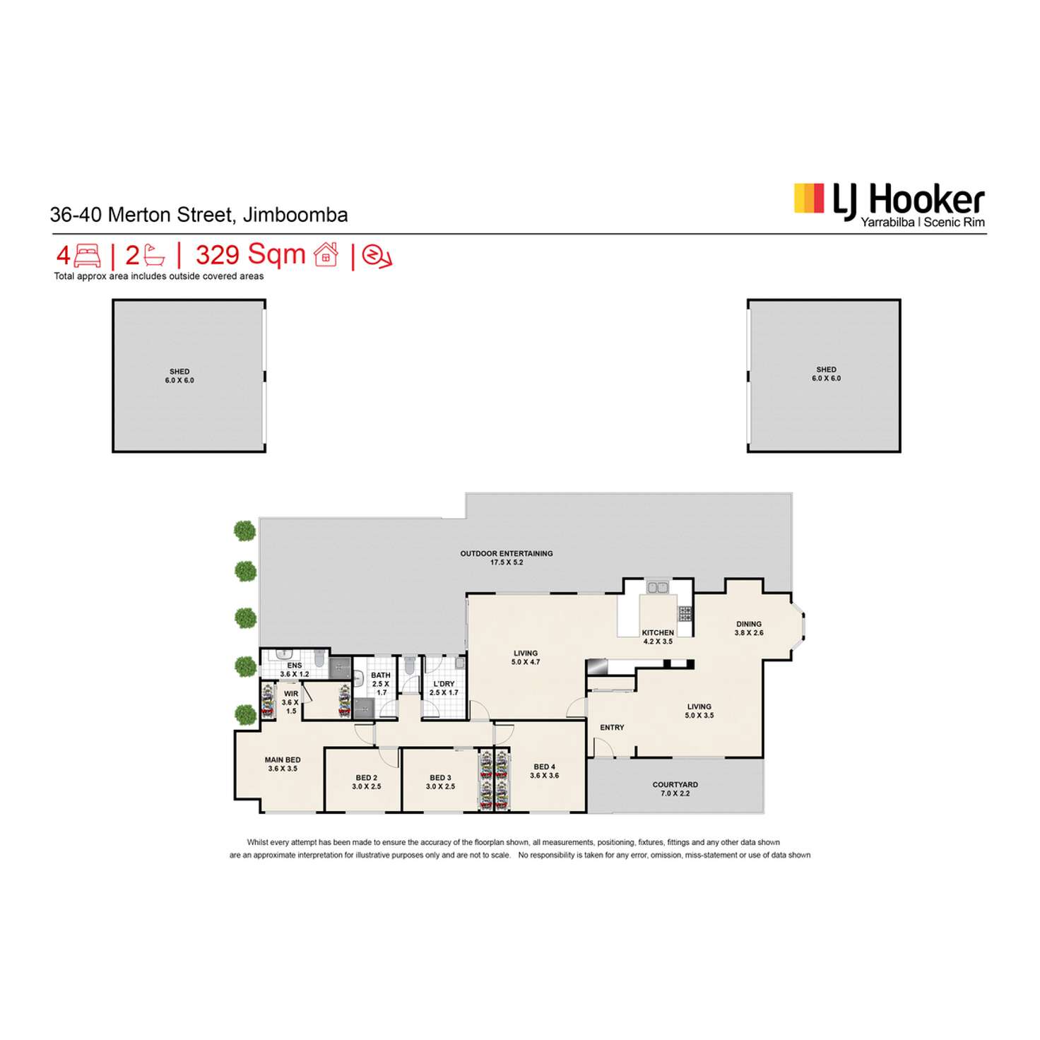 Floorplan of Homely house listing, 36-40 Merton Street, Jimboomba QLD 4280