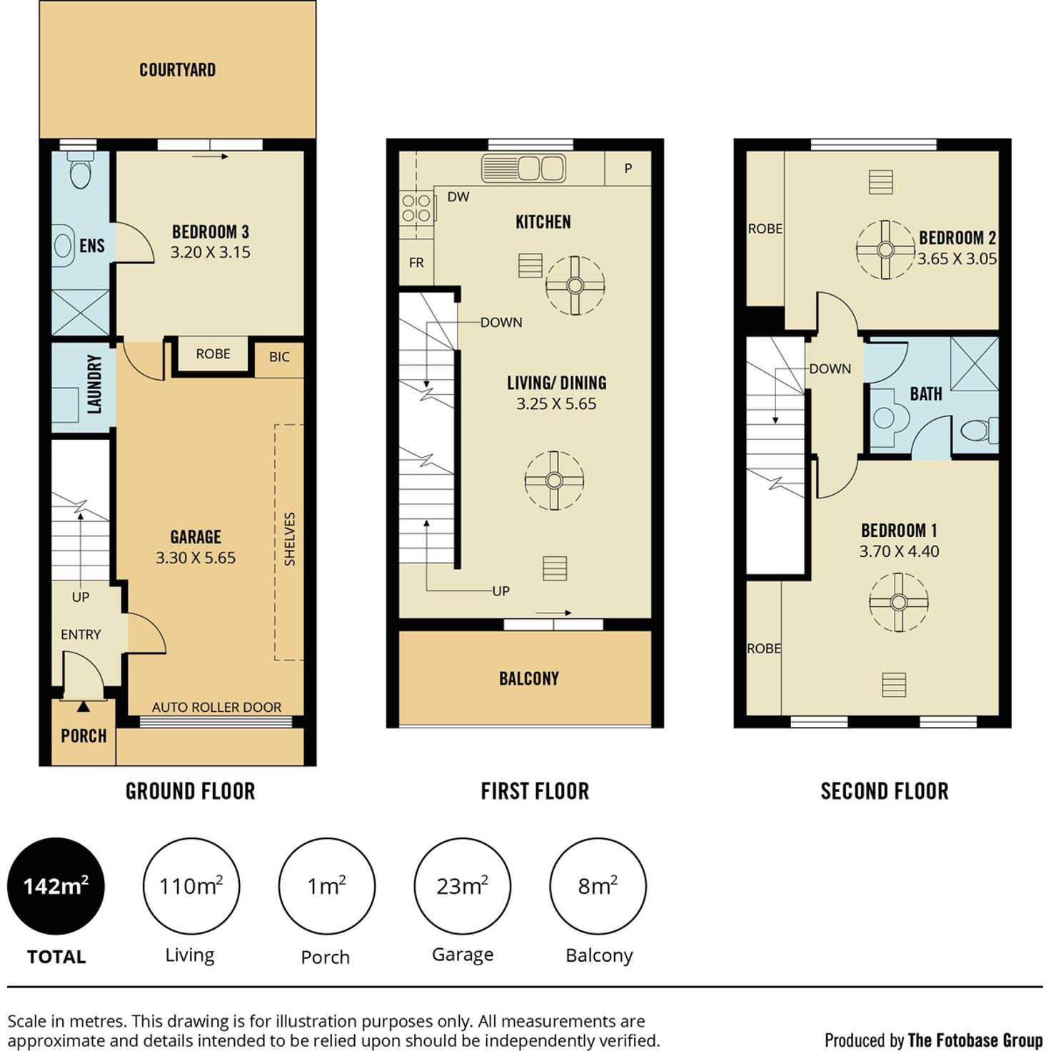 Floorplan of Homely townhouse listing, 4/19-21 Metro Parade, Mawson Lakes SA 5095