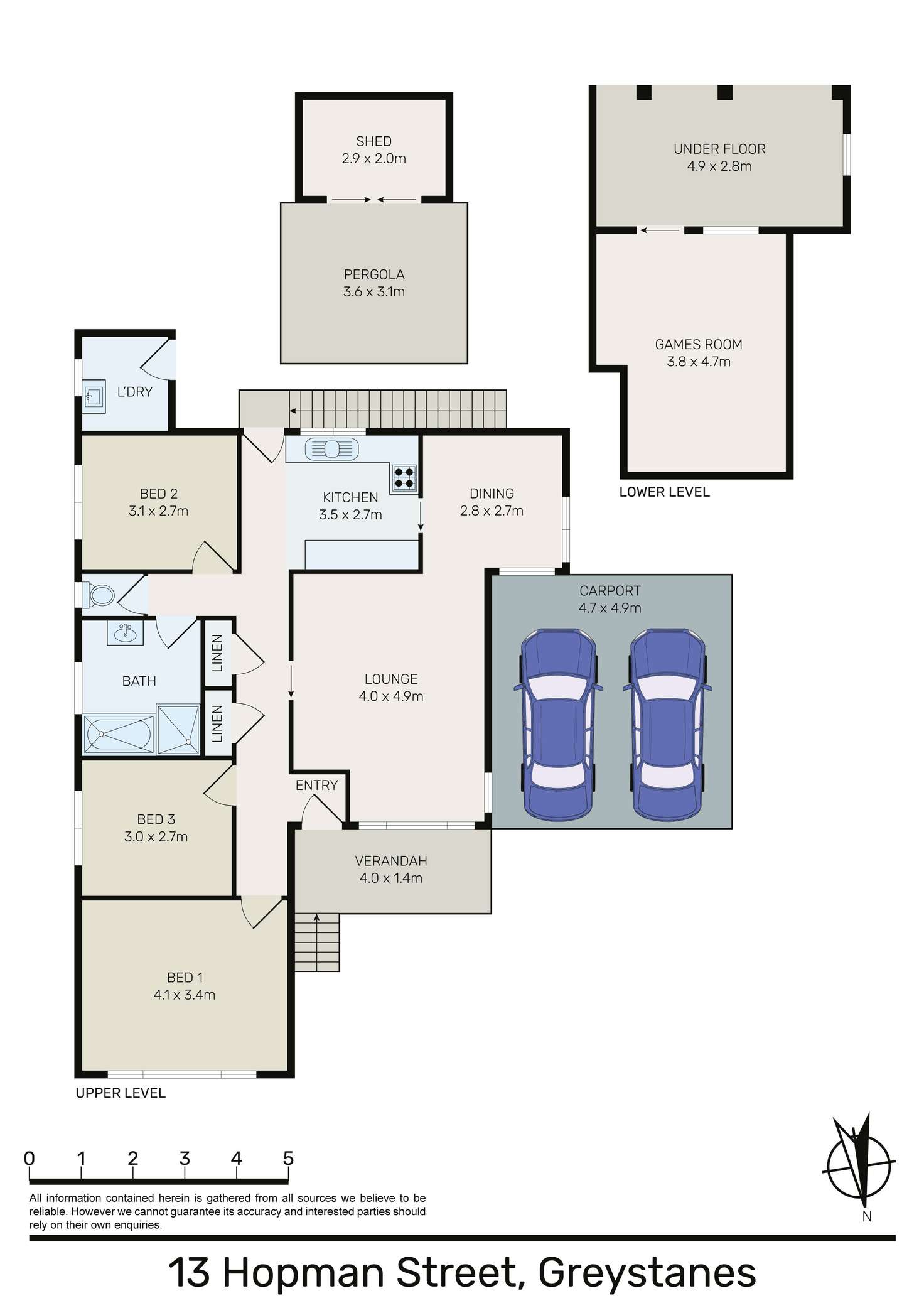 Floorplan of Homely house listing, 13 Hopman Street, Greystanes NSW 2145