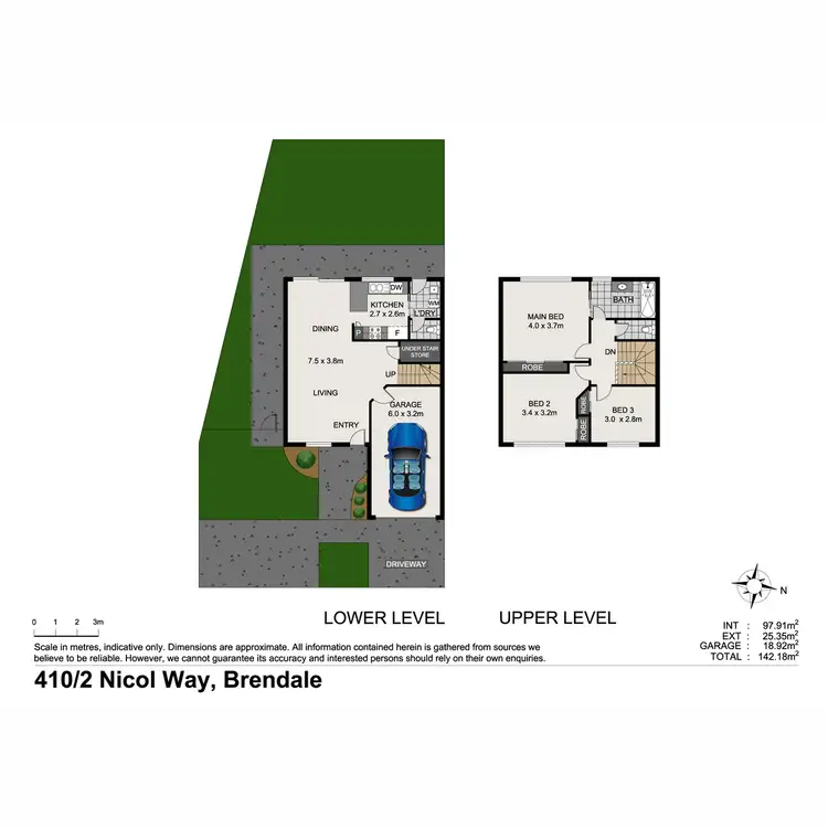 Floorplan of Homely townhouse listing, 410/2 Nicol Way, Brendale QLD 4500