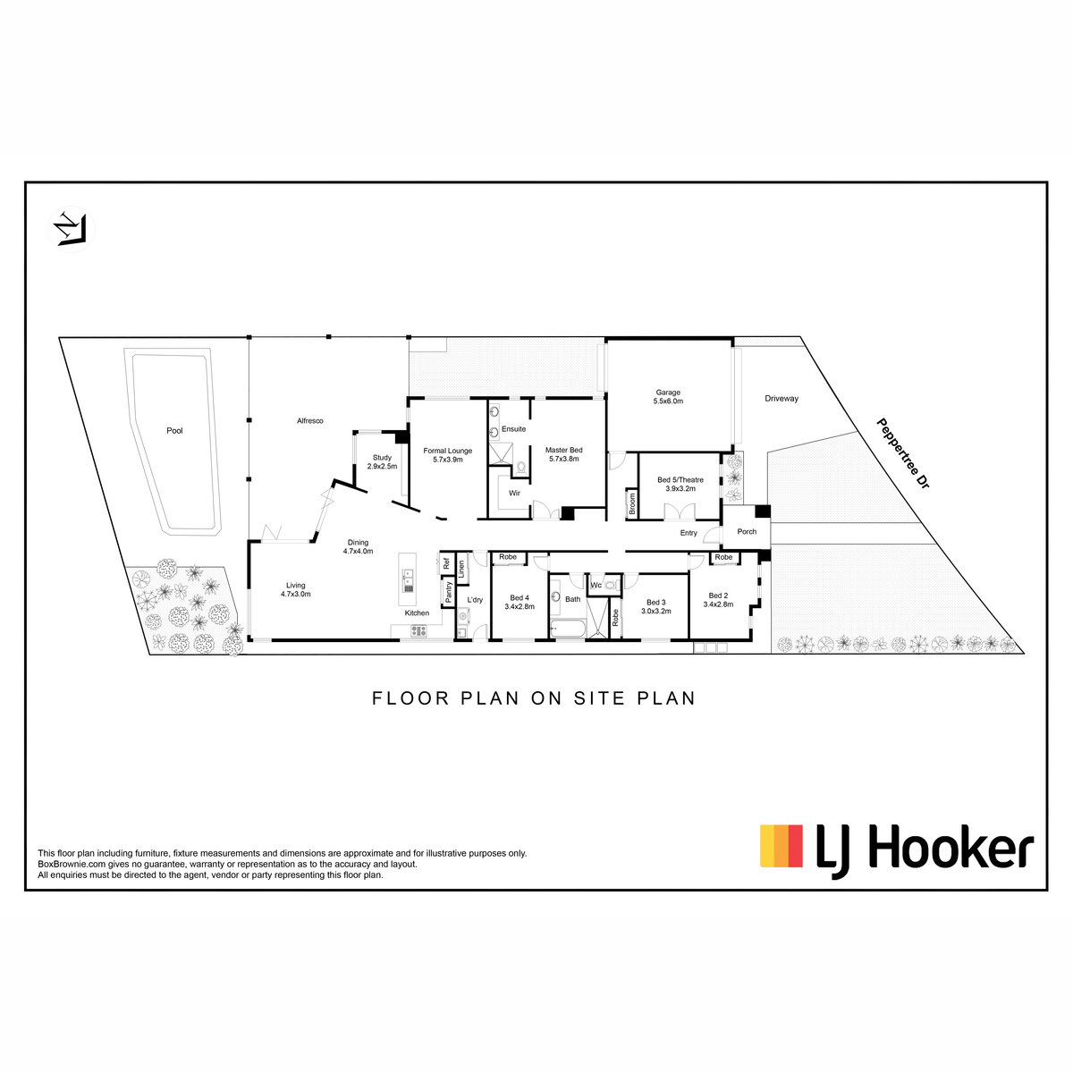 Floorplan of Homely house listing, 25 Peppertree Drive, Point Cook VIC 3030