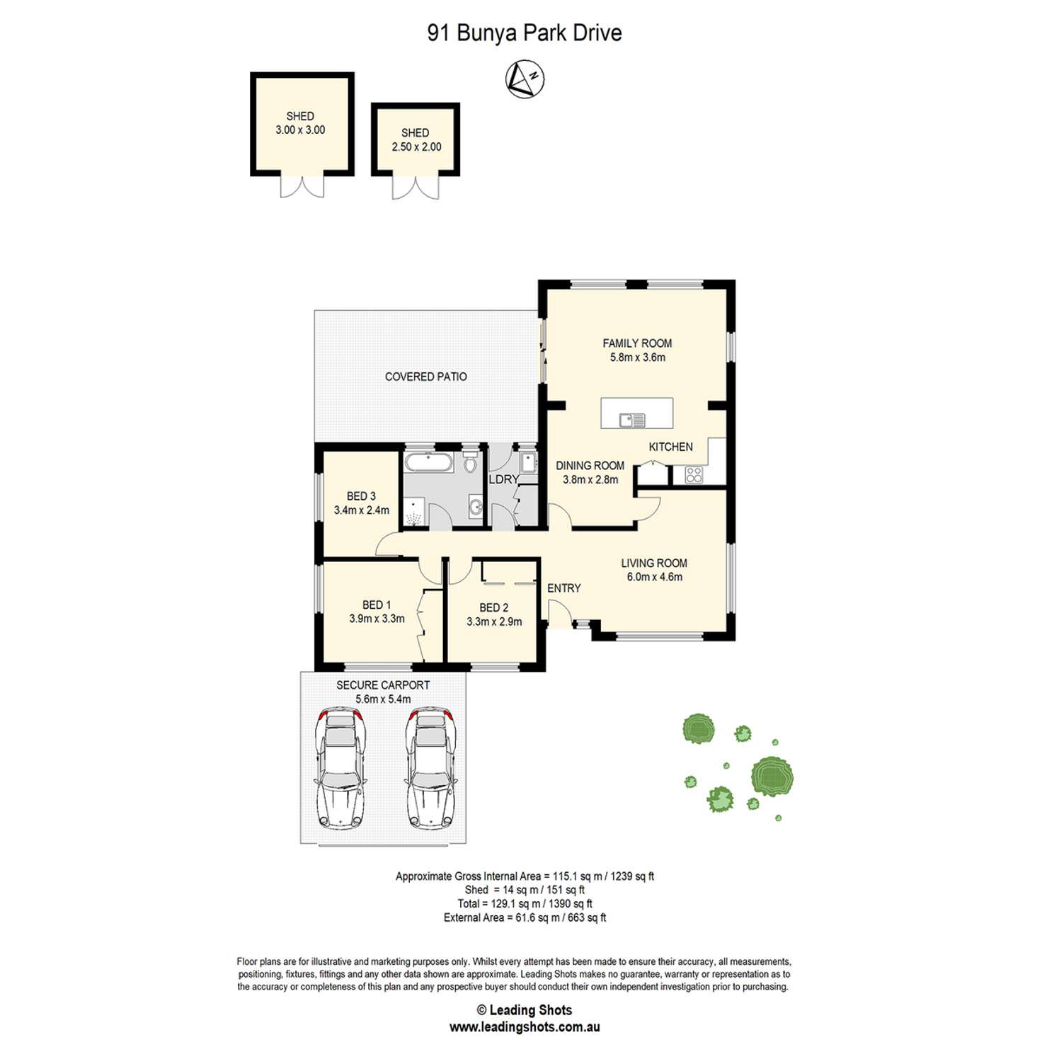 Floorplan of Homely house listing, 91 Bunya Park Drive, Eatons Hill QLD 4037