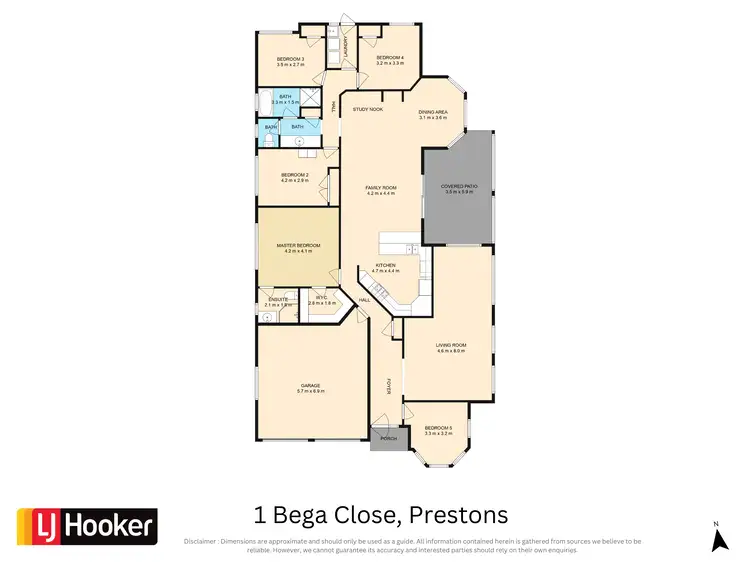 Floorplan of Homely house listing, 1 Bega Close, Prestons NSW 2170