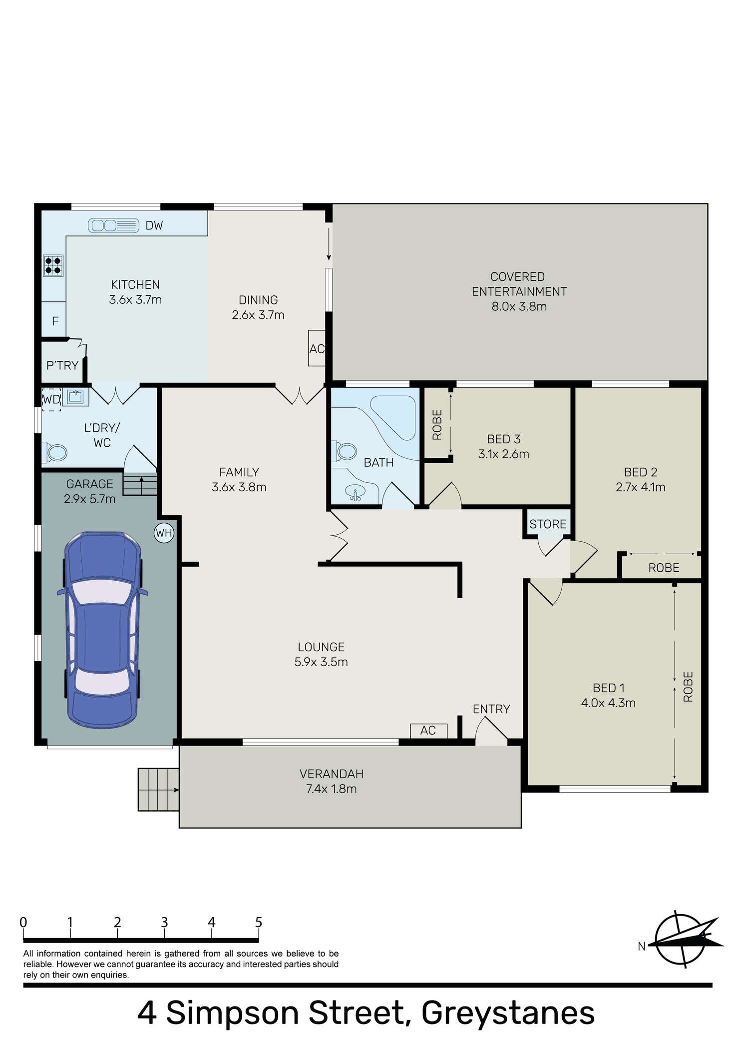 Floorplan of Homely house listing, 4 Simpson Street, Greystanes NSW 2145