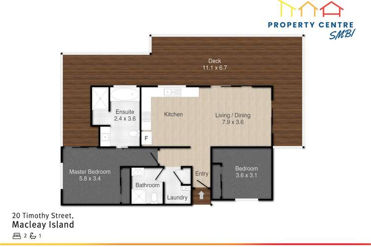 Floorplan of Homely house listing, 20 Timothy Street, Macleay Island QLD 4184