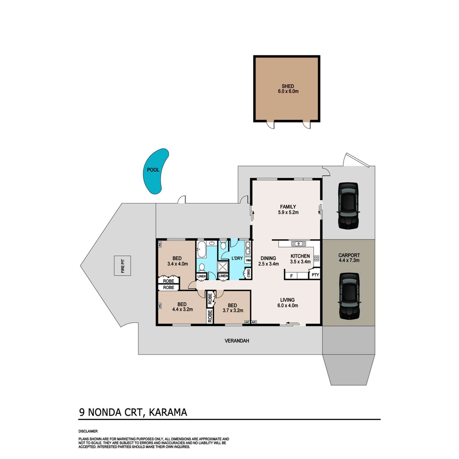 Floorplan of Homely house listing, 9 Nonda Court, Karama NT 812