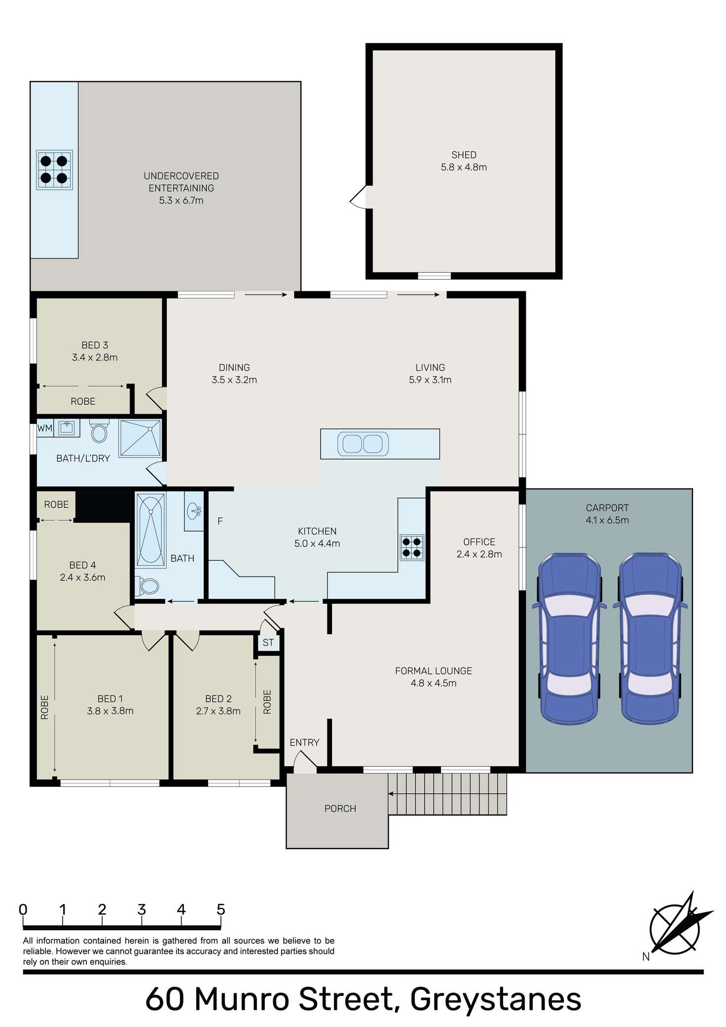 Floorplan of Homely house listing, 60 Munro Street, Greystanes NSW 2145