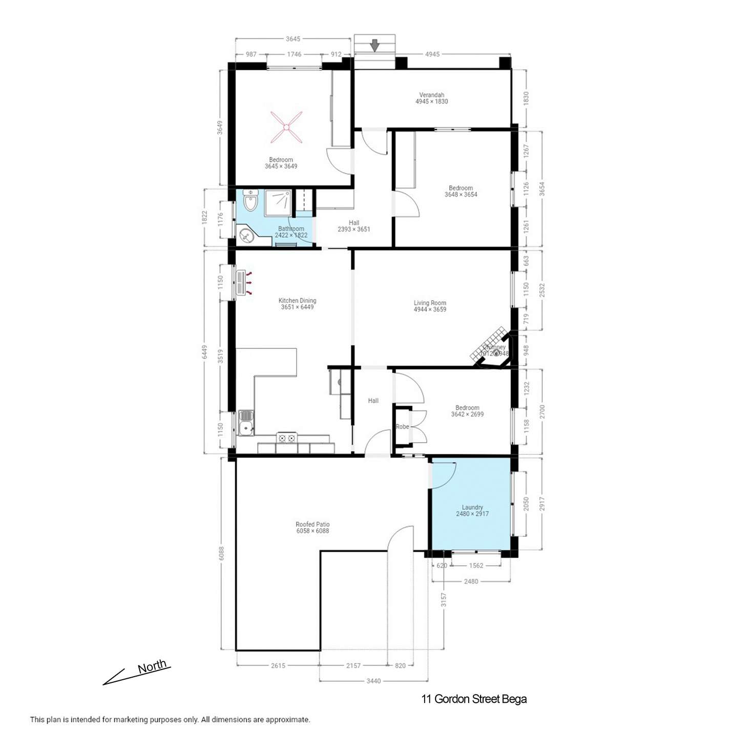 Floorplan of Homely house listing, 11 Gordon Street, Bega NSW 2550